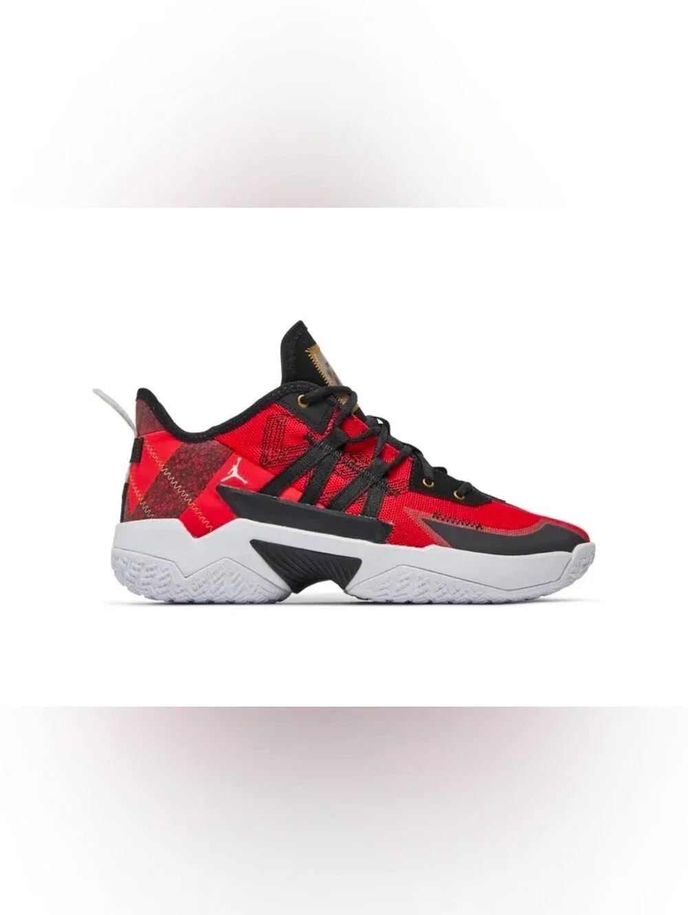 Men's  Red and Black Athletic Sneakers - Stylish Comfort